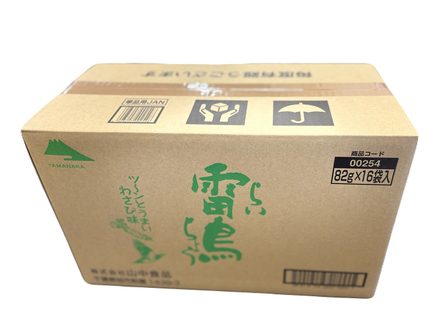 山中食品 82g 雷鳥わさび 16入