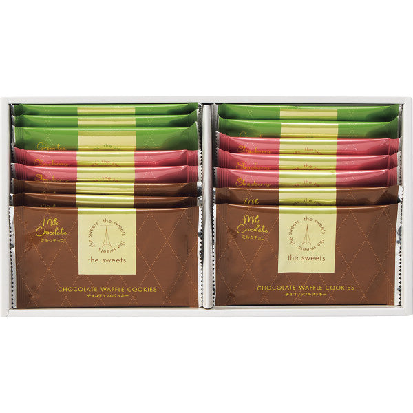 ザ・スウィーツ　チョコワッフルクッキー（１５枚）【ギフト包装済】 御中元 御歳暮 お祝い 手土産 内祝い お返し 香典返し 御供 プレゼント