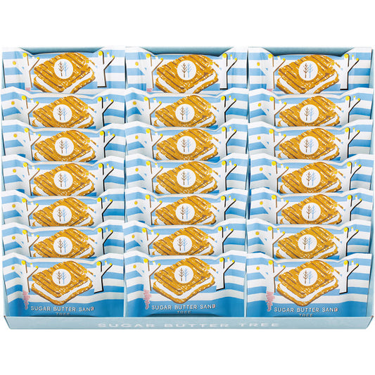 シュガーバターサンドの木(21個入)【ギフト包装済】 御中元 御歳暮 お祝い 手土産 内祝い お返し 香典返し 御供