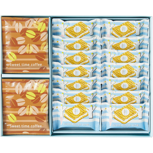 シュガーバターサンドの木＆コーヒーセット　SBC-20S【ギフト包装済】 御中元 御歳暮 お祝い 手土産 内祝い お返し 香典返し 御供