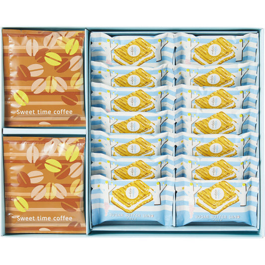 シュガーバターサンドの木＆コーヒーセット　SBC-20S【ギフト包装済】 御中元 御歳暮 お祝い 手土産 内祝い お返し 香典返し 御供