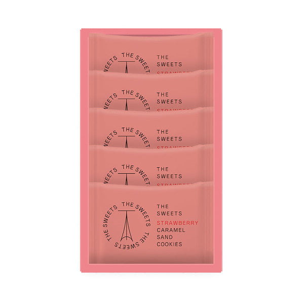 ザ・スウィーツ　苺キャラメルサンドクッキー（５個）【ギフト包装済】手土産　お返し　内祝い　お祝い　回忌法要　法事　贈り物　プレゼント