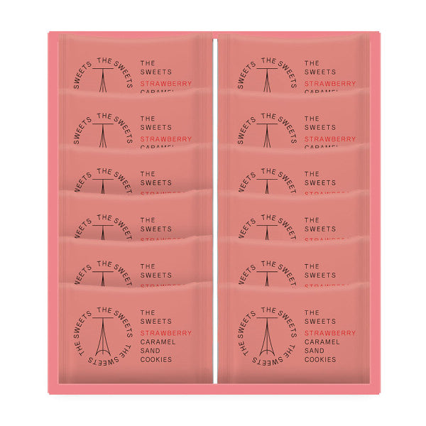 ザ・スウィーツ　苺キャラメルサンドクッキー（12個）【ギフト包装済】手土産　お返し　内祝い　お祝い　回忌法要　法事　贈り物　プレゼント