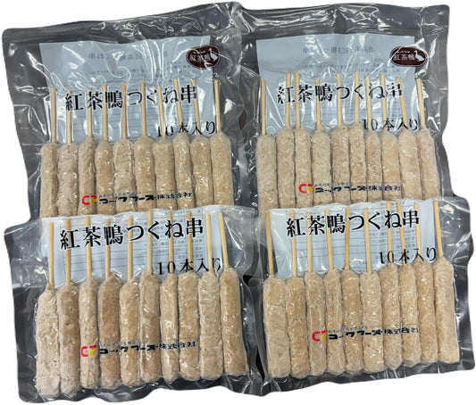 コックフーズ 紅茶鴨つくね串 35ｇ×10本入り ４袋セット 冷凍