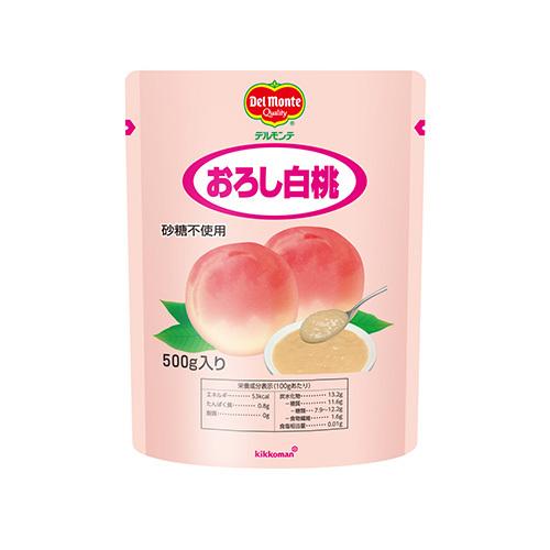 キッコーマン食品 デルモンテ おろし白桃りんごブレンド 500g