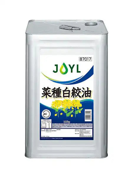 Jオイル【菜種白絞油】16.5kg